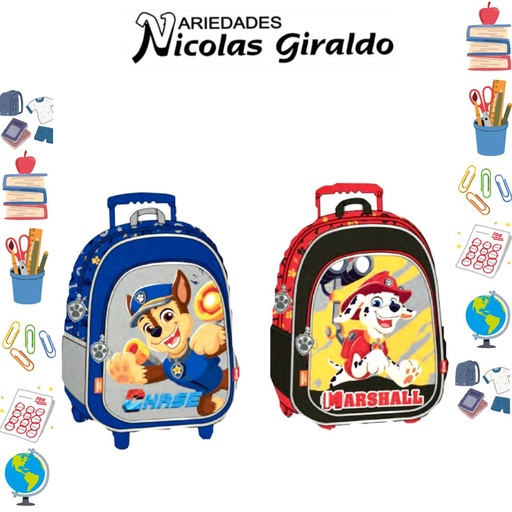 [622-029-1514] Morral prim. ruedas grande paw patrol