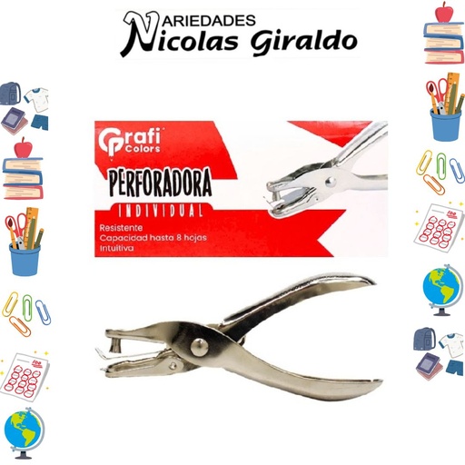 [GR248] Perforadora 1 hueco graficolors 