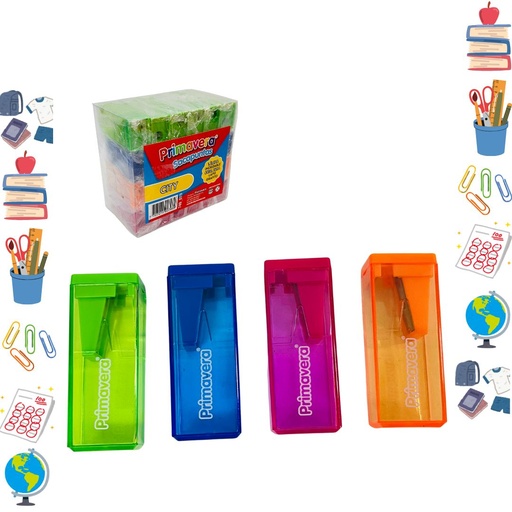 [P749] Sacapuntas primavera city caja x24