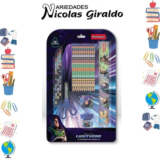 [1419] Set uso escolar primavera buzz light year
