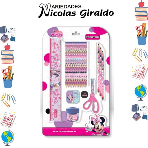 [P3149] Set uso escolar primavera minnie