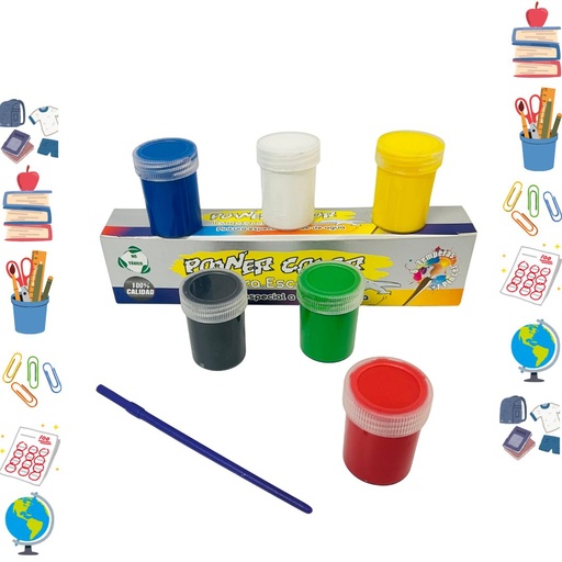 [21001509] Tempera acrilica color primarios x6 (21001506)