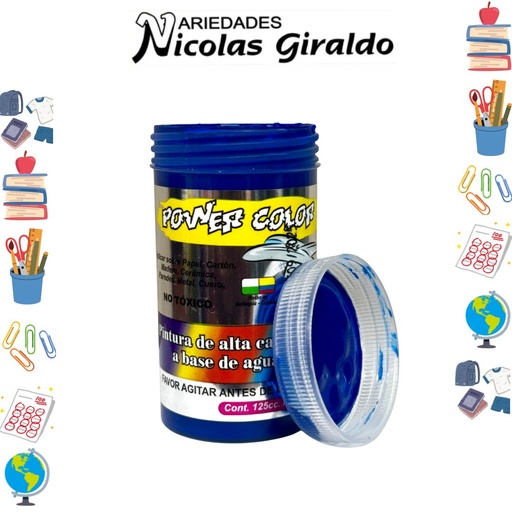 [1001257] Vinilo power color x125 cc azul oscuro