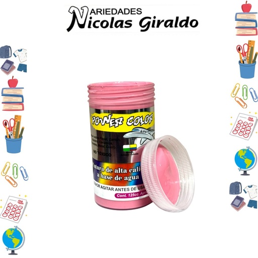 [1001257] Vinilo power color x125 cc rosado