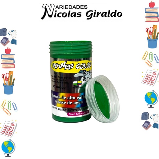 [1001257] Vinilo power color x125 cc verde