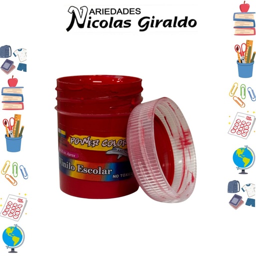 [1000335] Vinilo power color x33 cc rojo